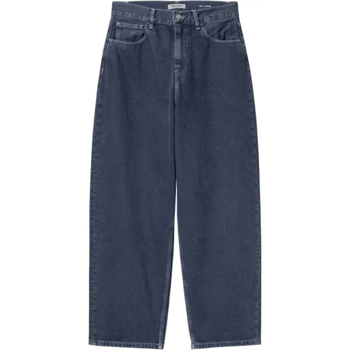 Carhartt WIP FW24 Jeans Women's Air Force Blue Moderate Straight Fit Pants