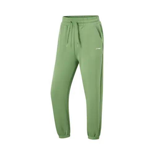 Li Ning Fitness Series Knitted Sweatpants Women's Stone Moss Green