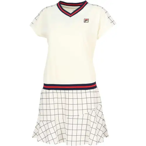 FILA Short Sleeved Dress Women's White