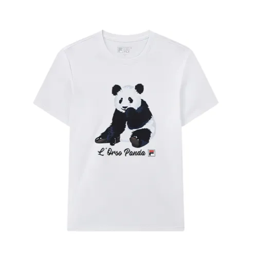 FILA Heritage T Shirt Unisex Standard White