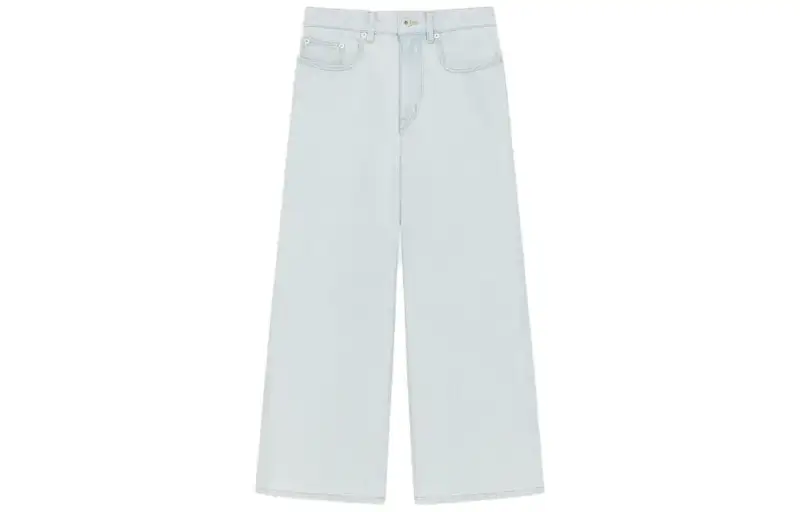 【Zoomed ImageryPrevious Season】cropped wide-leg jeans