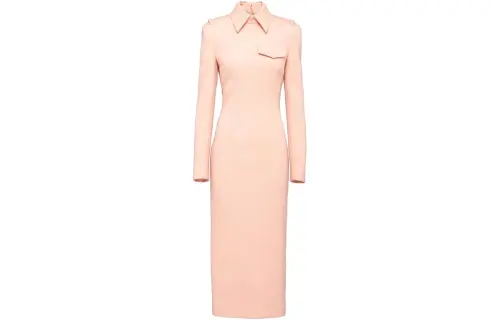 PRADA FW23 Long Sleeved Dress Women's Pink