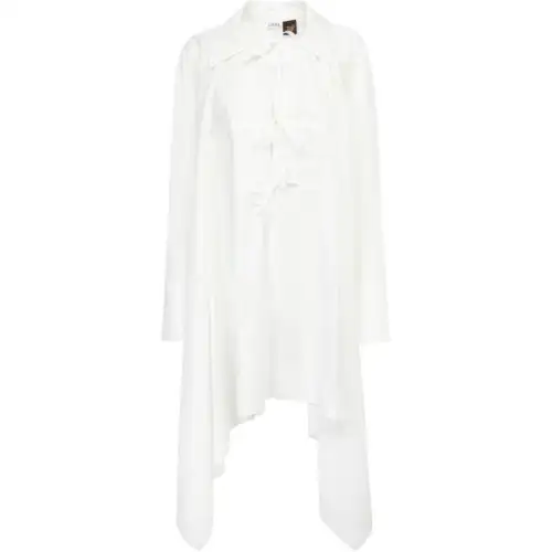 LOEWE Front Tied Asymmetric Tunic Dress