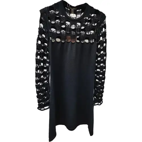 LOUIS VUITTON FW20 Long Sleeved Dress Women's Black