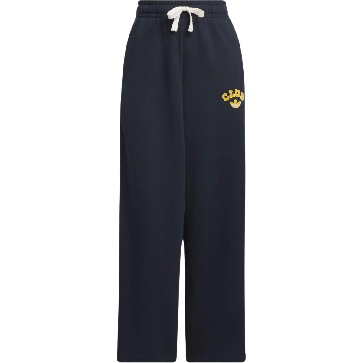 Adidas Originals COLLEGIATE WIDE LEG SWEAT JOGGERS Knitted Sweatpants Women's Dark Navy Blue