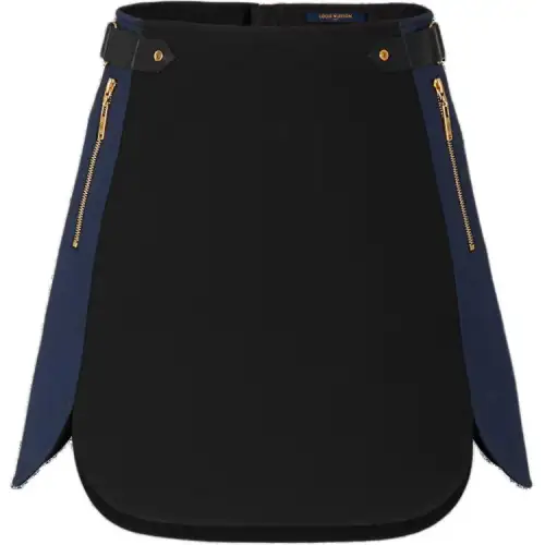 LOUIS VUITTON New Quarterly Products Of LV Casual Long Skirts Women's Black Moderate Mid Length Bodycon Skirt