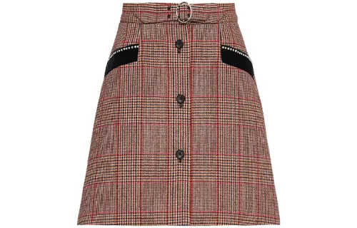 MIU MIU FW21 Casual Short Skirts Women's Red