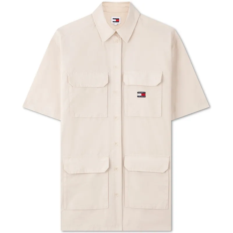Tommy Hilfiger Short Sleeved Dress Women's Ecru