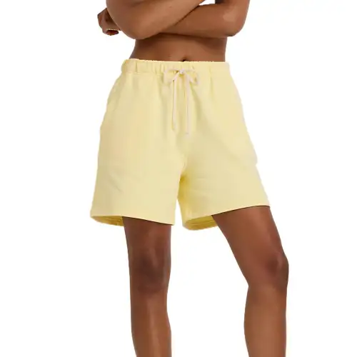 New Balance Athletics French Terry Casual Shorts Women's Yellow