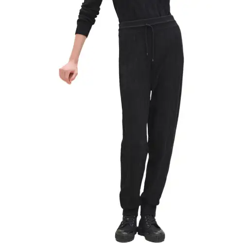 HERMES SS24 Knitted Sweatpants Women's Black