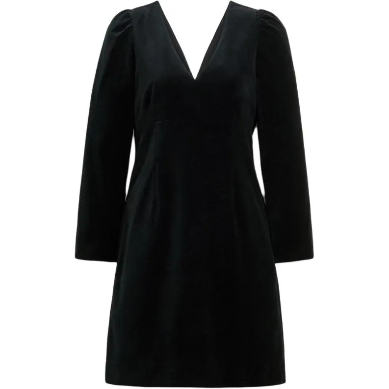 COACH FW24 Long Sleeved Dress Women's Black