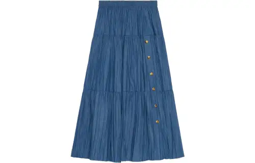 GUCCI Jeans Women's Blue Moderate Wide Leg Pants