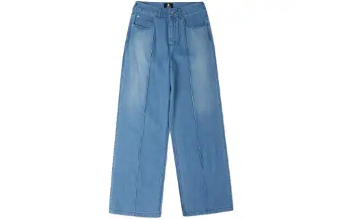 Converse Jeans Women's Blue Moderate Wide Leg Pants