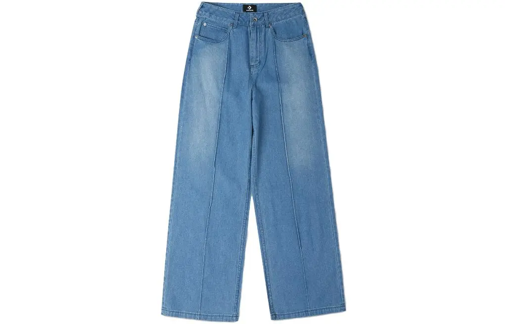 Converse Jeans Women's Blue Moderate Wide Leg Pants