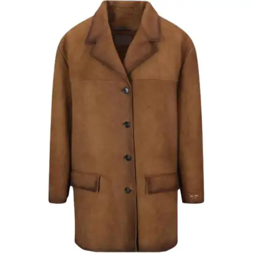 PRADA Long-Sleeved Button-Up Coat
