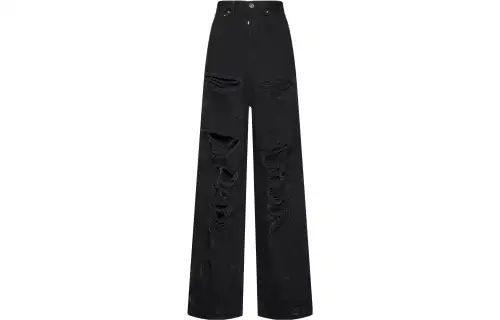 Vetements Destroyed Baggy Jeans 'Black'