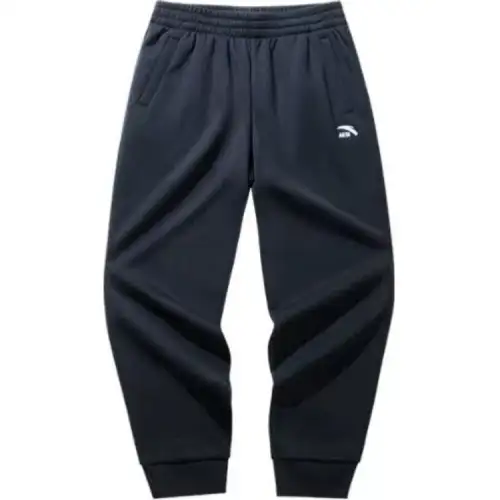 Anta Variety Training Collection Comfortable Casual Minimalist Style Elastic Cuff Thermal Fleece Lined