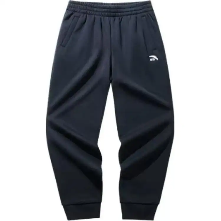 Anta Variety Training Collection Comfortable Casual Minimalist Style Elastic Cuff Thermal Fleece Lined