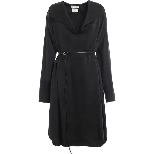Bottega Veneta Long Sleeved Dress Women's Black