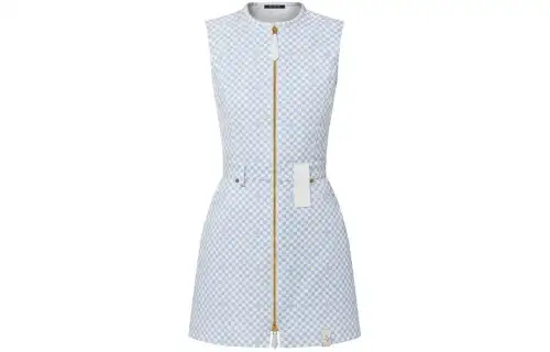 LOUIS VUITTON Damier Zip-Up Dress