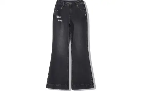 Li Ning x PLEASURES Jeans Women's Denim Black