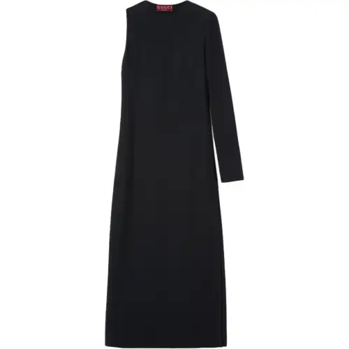 GUCCI SS25 Long Sleeved Dress Women's Black