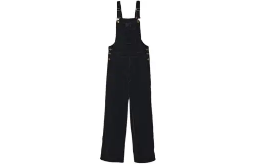 MIU MIU Velvet Overall Jumpsuit Overalls Women's Black