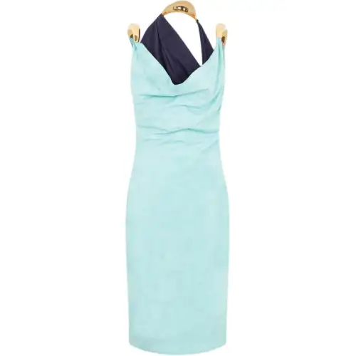 Bottega Veneta Metal Detailed Sleeveless Midi Dress