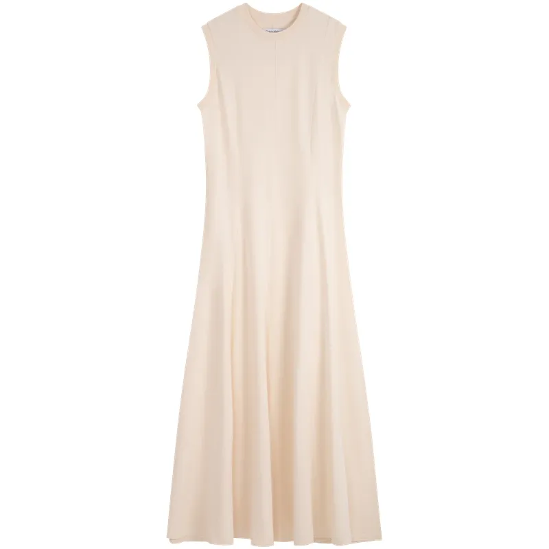 CALVIN KLEIN Sleeveless Dress Women's Oat White