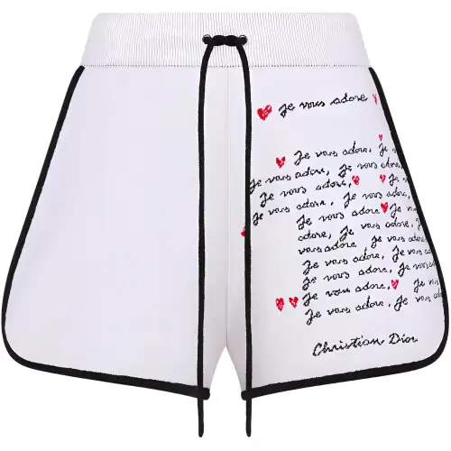 DIOR SS24 Casual Shorts Women's White