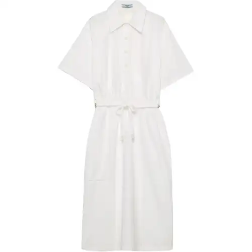 PRADA Drawstring Shirt Dress