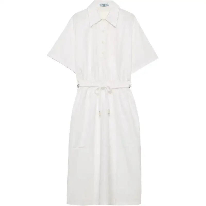 PRADA Drawstring Shirt Dress