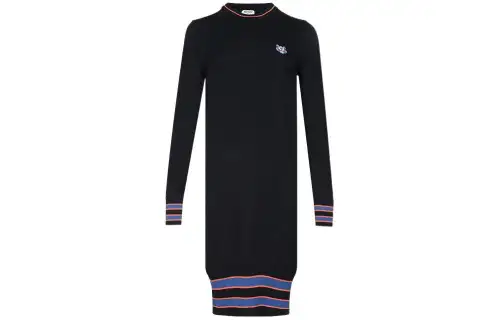 KENZO Long Sleeved Dress Women's Black