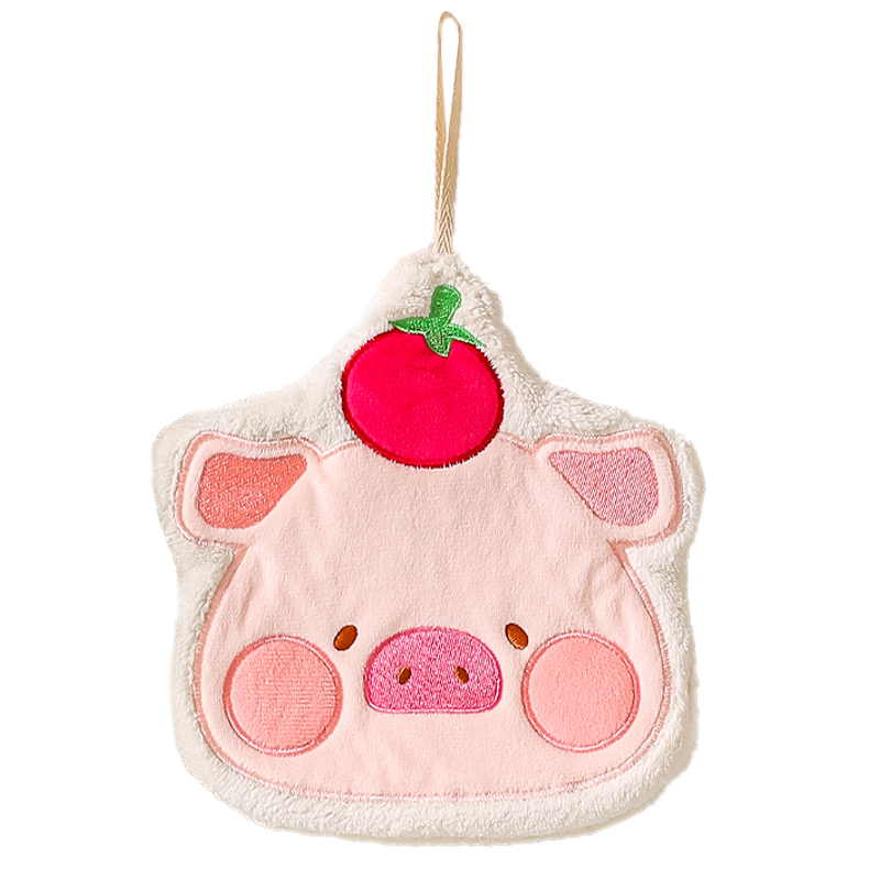 Kawashimaya KAWASIMAYA X lulu pig co-branded model portable hand towel hanging cute high-value kitchen and bathroom special hand cloth cleaning supplies