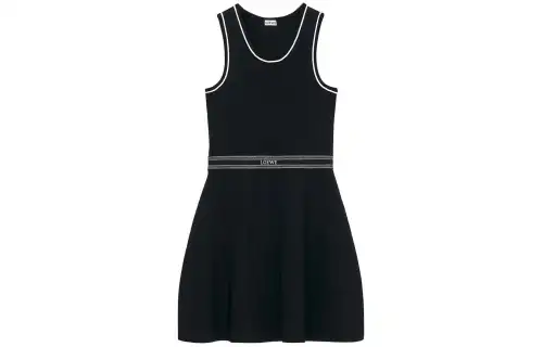 LOEWE SS24 Sleeveless Dress Women's Black