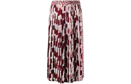 PRADA FW21 Casual Long Skirt Women's Red