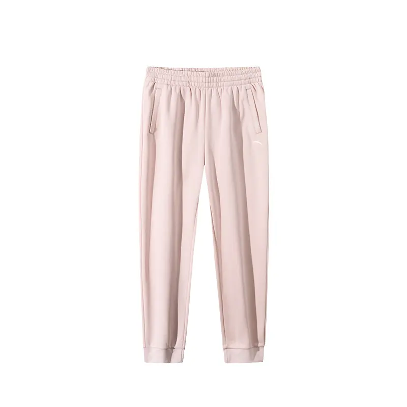 Anta Knitted Sweatpants Women's Winter Pink Flame