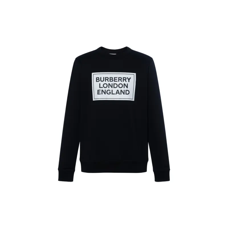 Burberry Fawson Logo Print Crewneck Sweatshirt