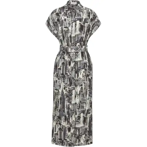 DIOR Short Sleeved Dress Women's Black