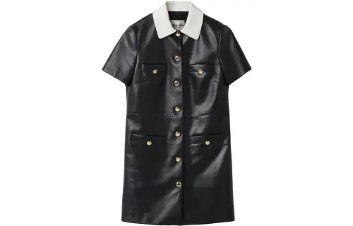MIU MIU Short Sleeved Dress Women's Black