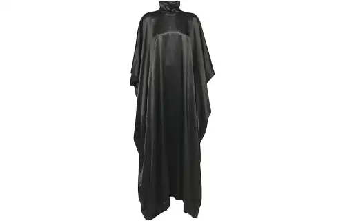 Balenciaga Long Sleeved Dresses Women's Black Turtleneck Moderate Long