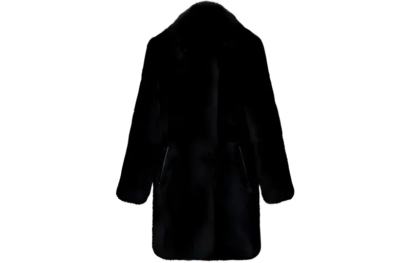 Lv Long Haired Shearling Coat