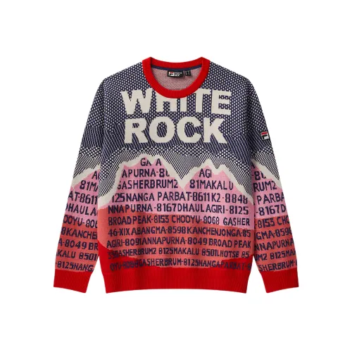 FILA Knitwear Men's Legend Red Crew Neck Moderate