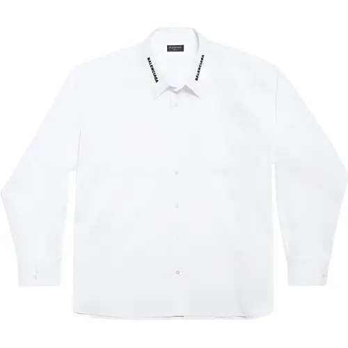 Balenciaga Dropped Neckline Oversized Shirt
