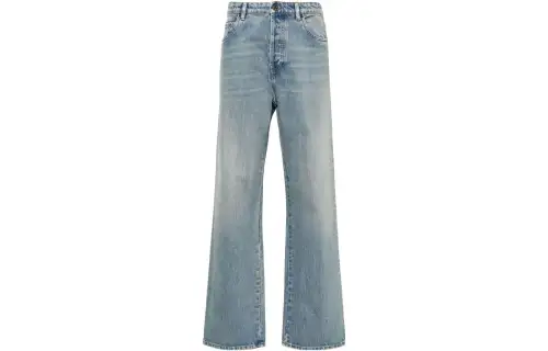 MIU MIU Jeans Women's Sky Blue Moderate Straight Fit Pants