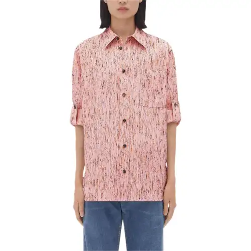 Bottega Veneta Textured Striped Shirt