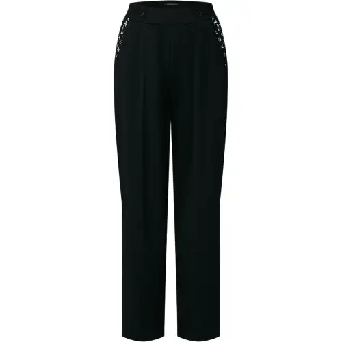 LOUIS VUITTON Monogram Accent Wide Leg Jogging Pants