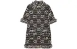 GUCCI Gg Motif Short Sleeved Dress