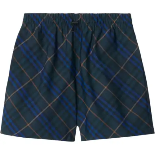 Burberry check-pattern shorts