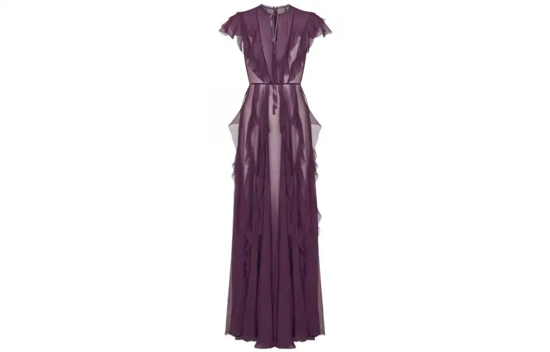 DIOR SS23 Short Sleeved Dress Women's Burgundy